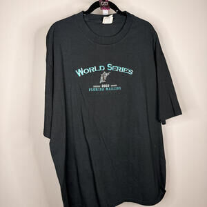 #37 LEE 2003 FLORIDA MARLINS WORLD SERIES T-SHIRT Sz. XL